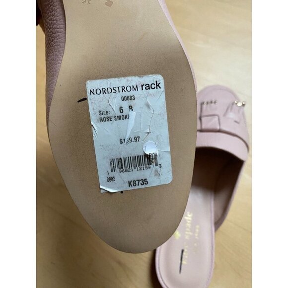 KATE Spade BNWT "Berkley" pink slip on muless NEW flats tassel - Picture 8 of 9
